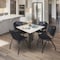 Regency Kahlo Square Table & Chair Sets, 42 W, 42 L, 29 H, Wood, Metal, Plastic Top, Maple TPL4242PLBK47BK - alternate 1